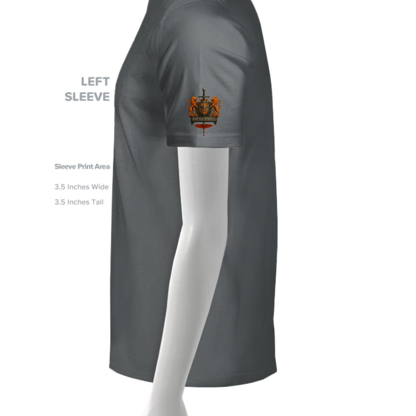 Solid Asphalt Triblend - SLEEVE_LEFT