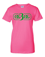 Pink and Green Ladies T-Shirt