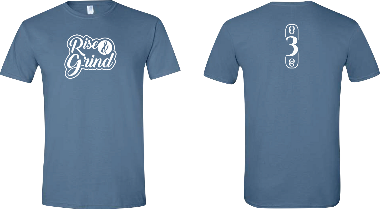 OG3OG Rise & Grind T-Shirt Indigo Blue
