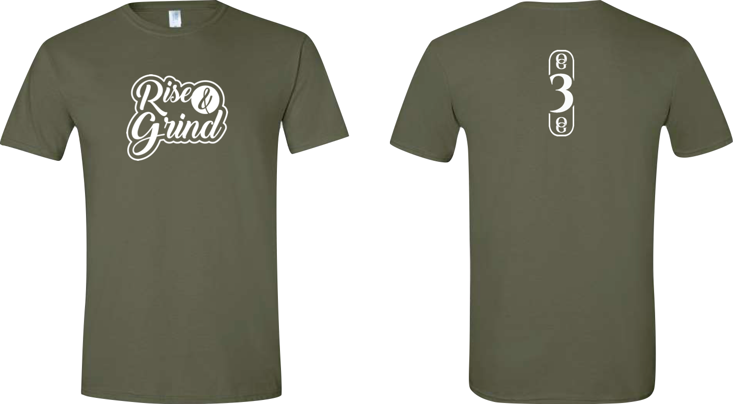 OG3OG Rise & Grind T-Shirt Military Green