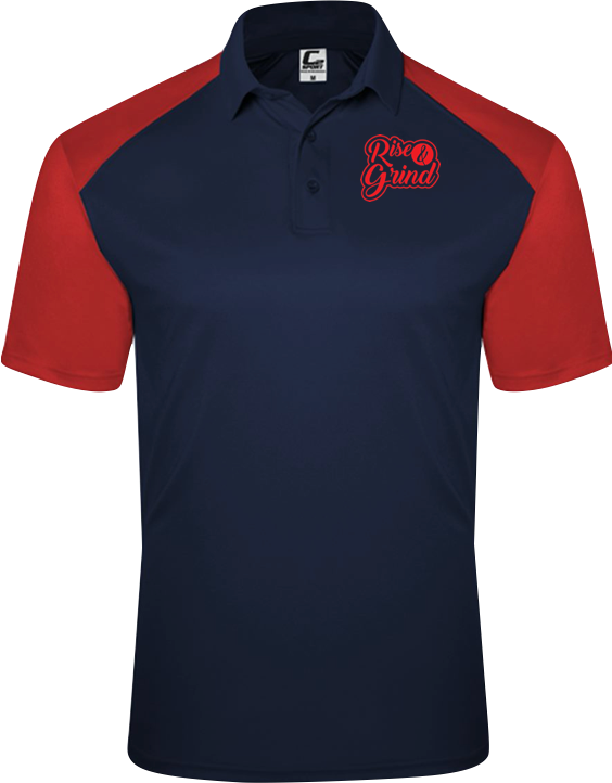 OG3OG Rise & Grind Polo Navy/Red