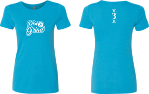 OG3OG Rise & Grind Women's T-Shirt Vintage Turquoise
