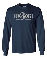 Navy and Silver Long Sleeve T-Shirt