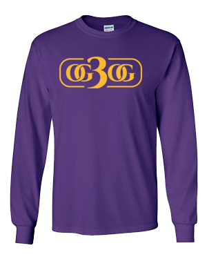 Purple and Gold Long Sleeve T-Shirt