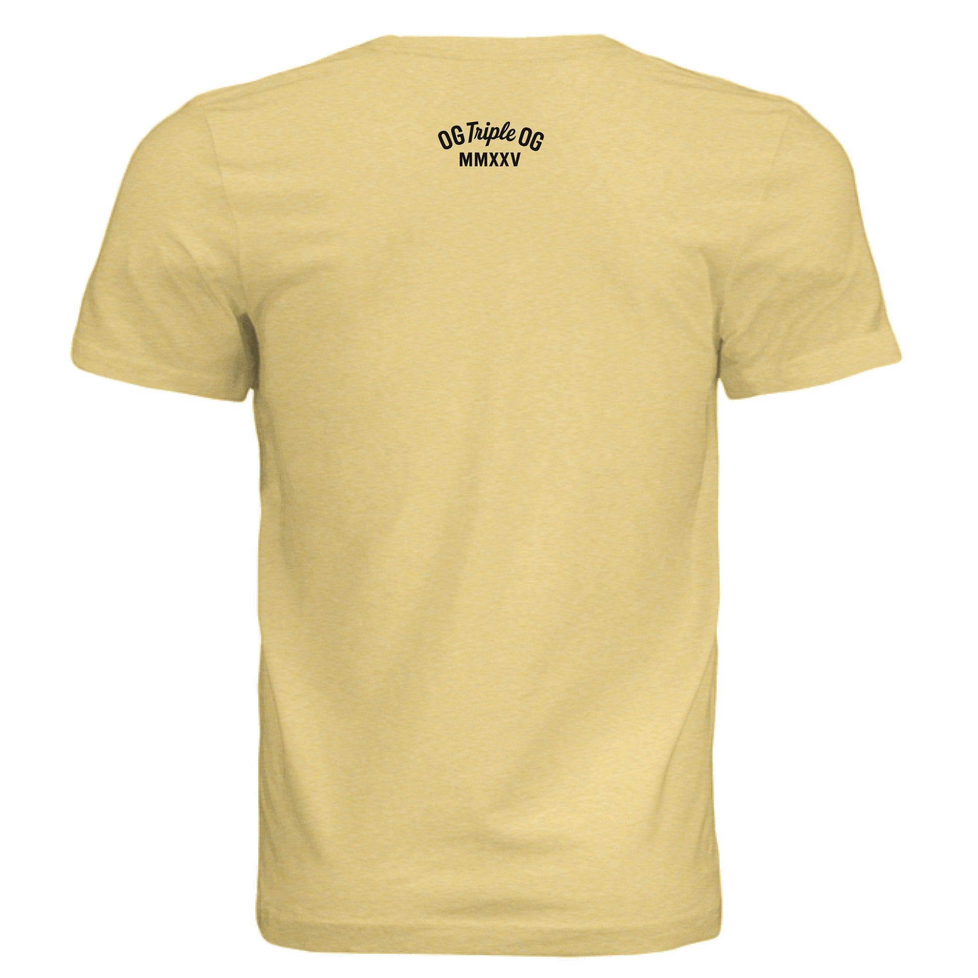 Pale Yellow Triblend - BACK