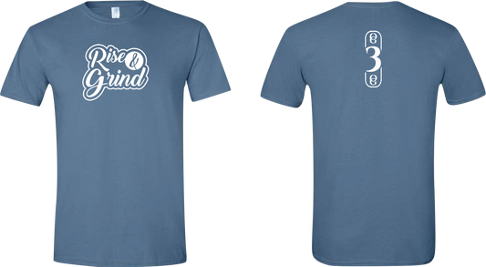 OG3OG Rise & Grind T-Shirt Indigo Blue
