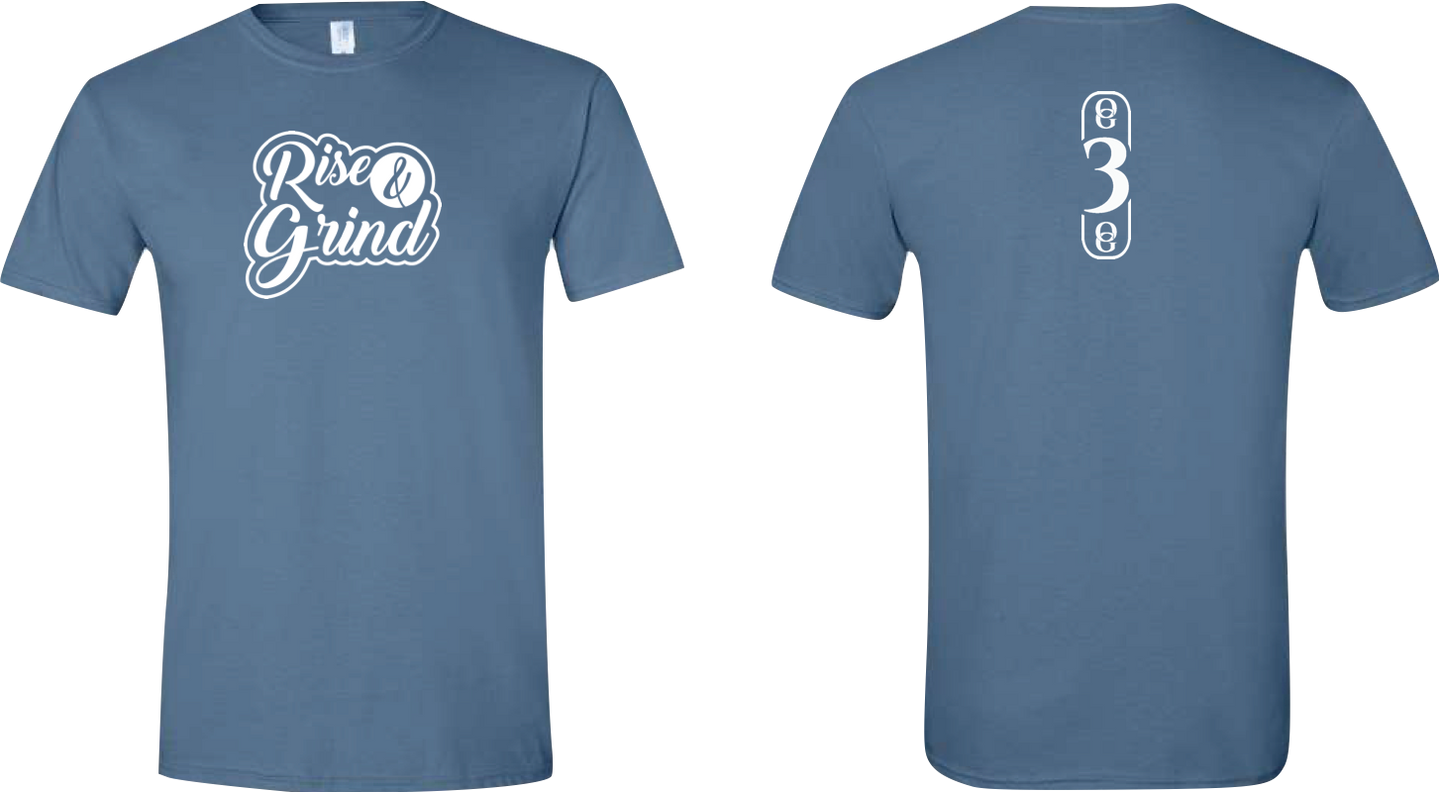 OG3OG Rise & Grind T-Shirt Indigo Blue