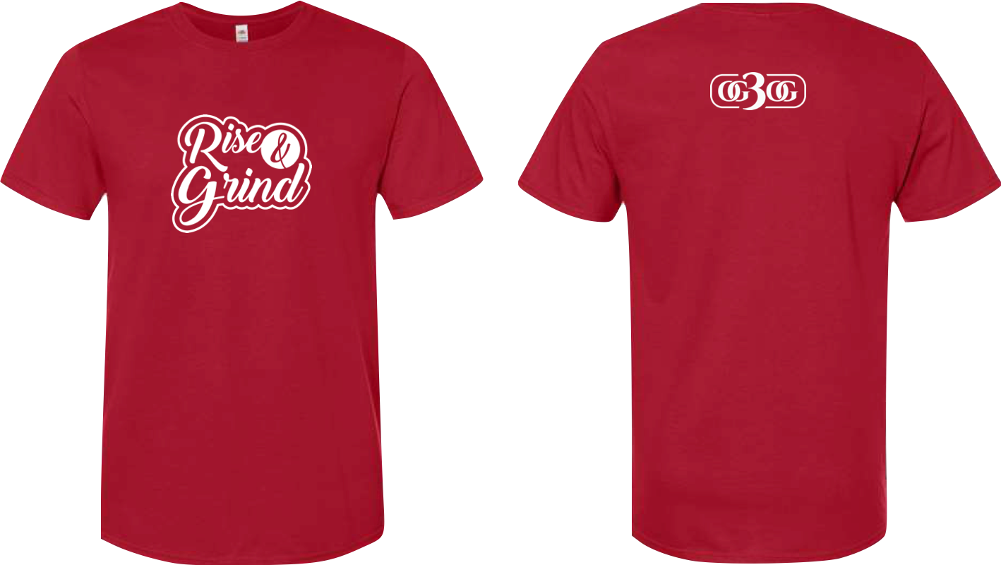 OG3OG Rise & Grind T-Shirt Red