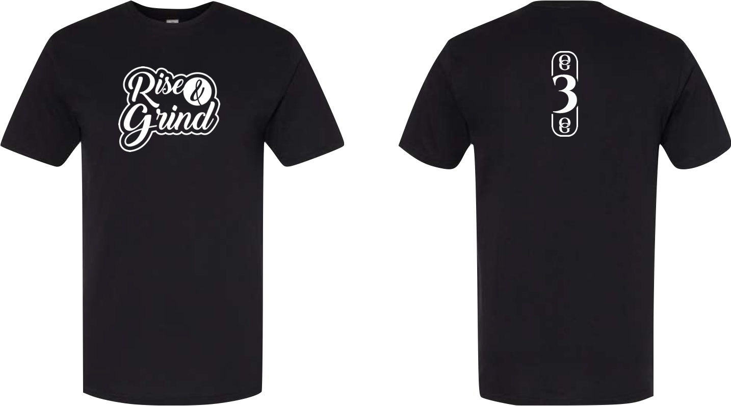 OG3OG Rise & Grind T-Shirt Black
