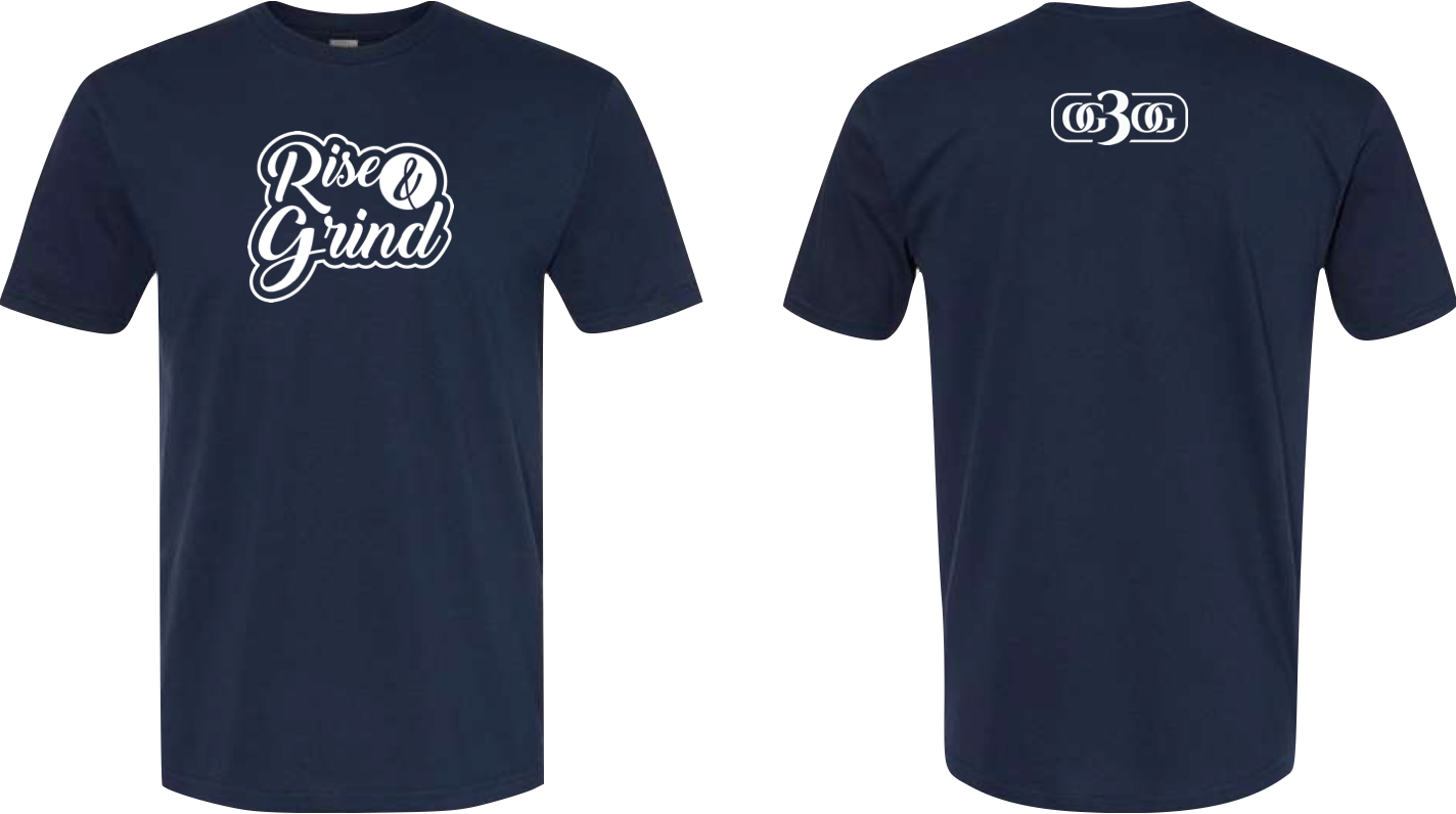 OG3OG Rise & Grind T-Shirt - Navy