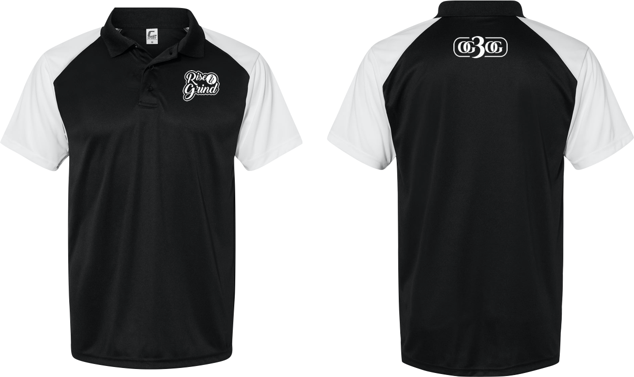 OG3OG Rise & Grind Polo Black/White