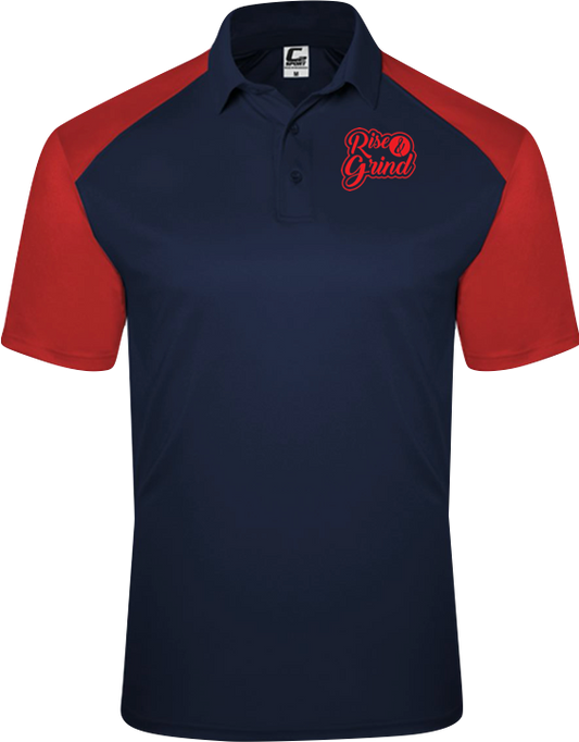 OG3OG Rise & Grind Polo Navy/Red
