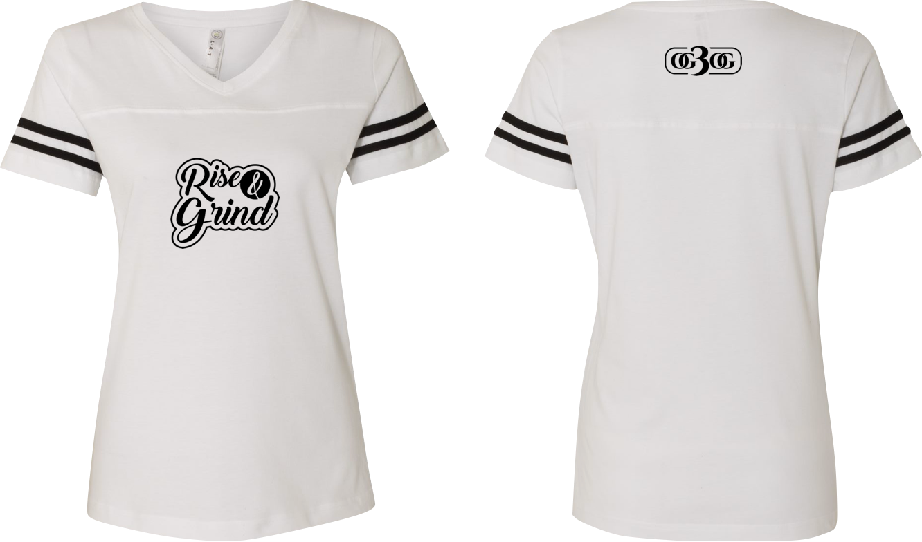 OG3OG Rise & Grind Women's T-Shirt White/Black