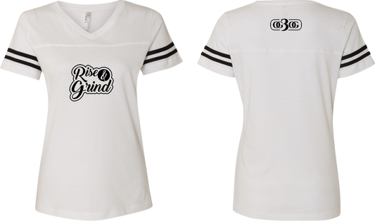 OG3OG Rise & Grind Women's T-Shirt White/Black