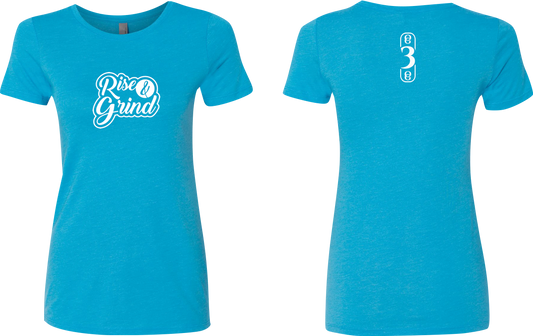 OG3OG Rise & Grind Women's T-Shirt Vintage Turquoise