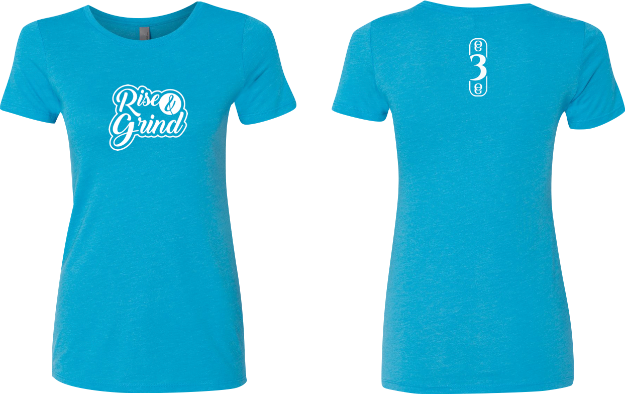 OG3OG Rise & Grind Women's T-Shirt Vintage Turquoise