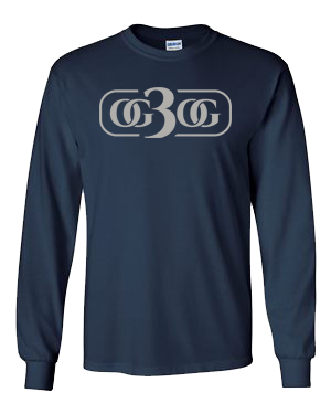 Navy and Silver Long Sleeve T-Shirt