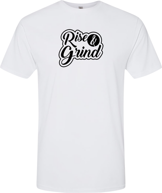 Rise & Grind White and Black T-Shirt