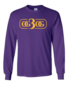 Purple and Gold Long Sleeve T-Shirt