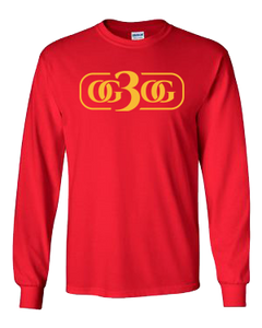 Red and Gold Long Sleeve T-Shirt