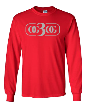 Red and Silver Long Sleeve T-Shirt
