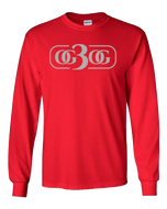 Red and Silver Long Sleeve T-Shirt